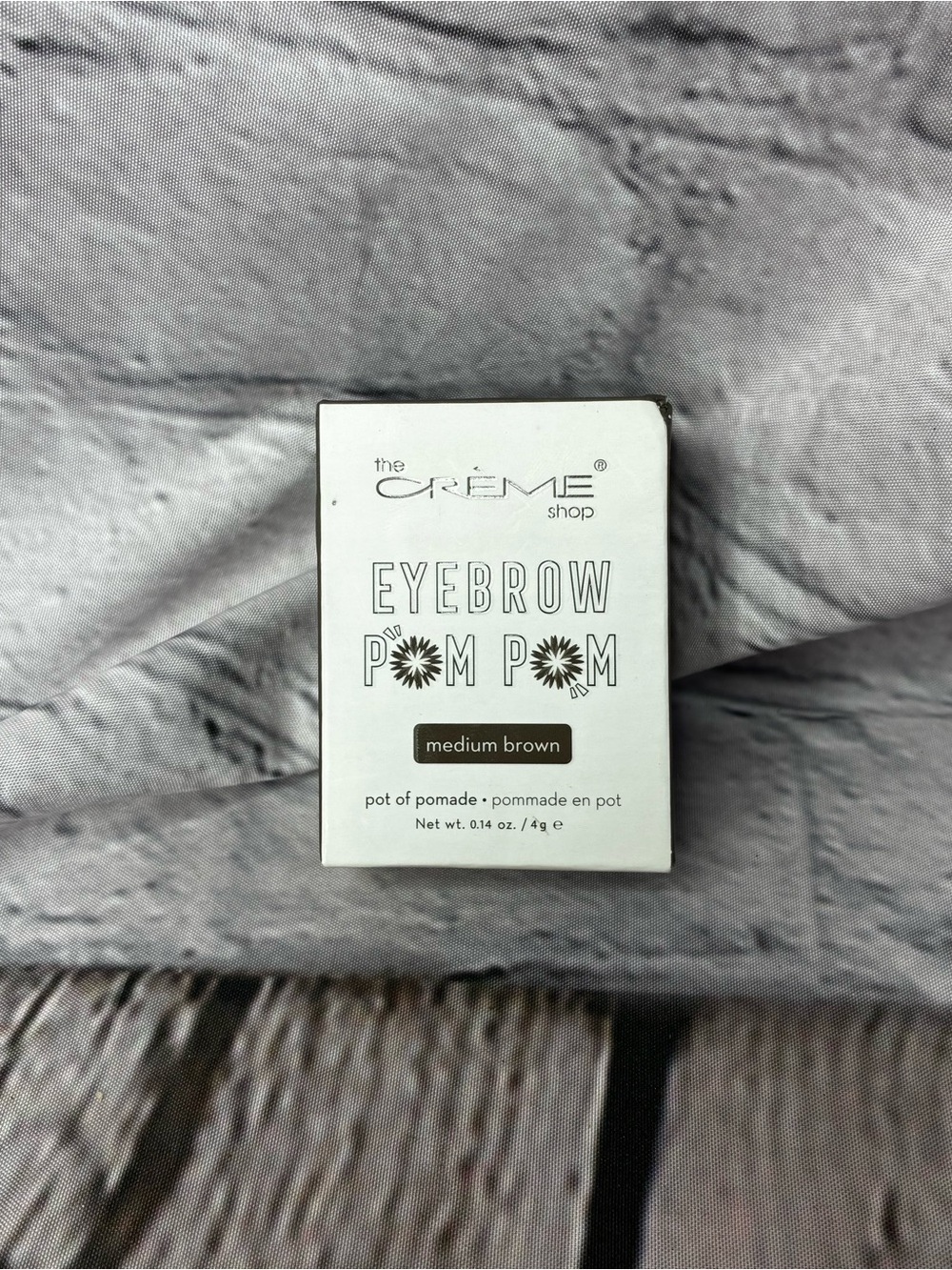 5/$20 NEW The Creme Shop Eyebrow Pom Pom Medium Brown Brow Pomade Makeup 0.14 oz